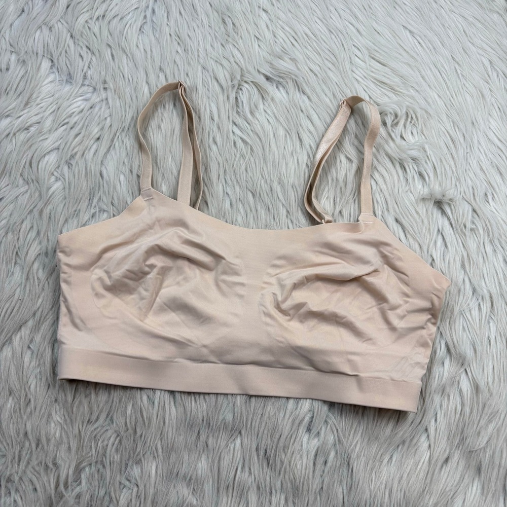 Soma Women's M Enbliss Luxe Adjustable Bralette Biege Nude Cozycore Lounge